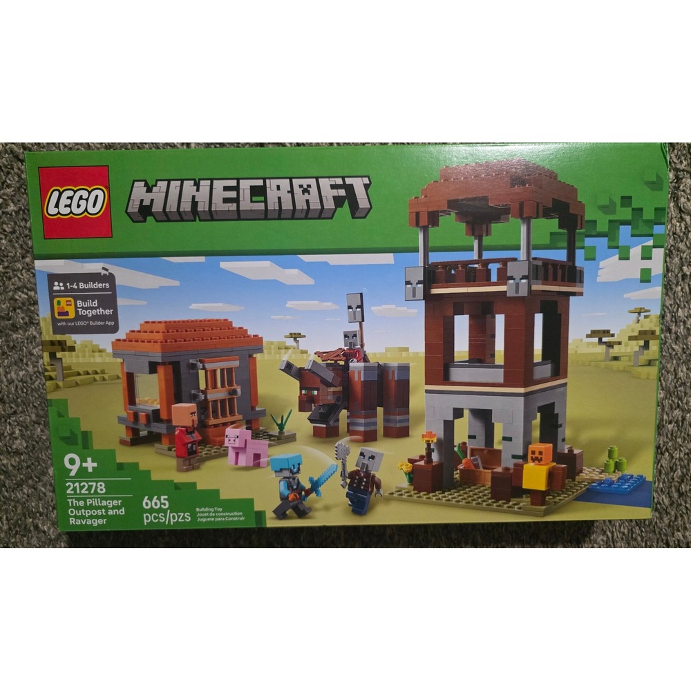 LEGO Minecraft The Pillager Outpost and Ravager 21278 Building Set 665 Pcs - Picture 1 of 2